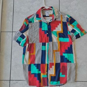 Slim fit button down shirt